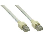 RJ45 Patchkabel mit CAT7 Rohkabel, PiMF, 600MHz, halogenfrei, 7,0m, grau