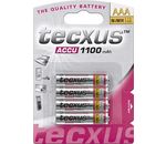 Tecxus® Akku AAA 1100 mAh NiMH 4er Pack