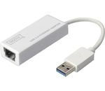 DIGITUS USB3.0 auf Gigabit Ethernet Adapter RJ45 10/100/1000 Mbps weiss