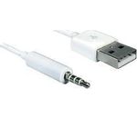 DELOCK Mobile Kabel USB-A St > 3,5 mm Klinke 4 Pin IPodShuffle 1m