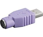 Adapter PS2 Buchse > USB-A Stecker (Maus + Tastat.), Delock [65461]
