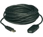 USB-Repeater Kabel Manhattan USB 2.0 A -> A St/Bu 10m sw