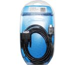 Anschlusskabel HDMI 19pol Stecker auf DVI-D 18+1 Stecker, schwarz, 5m, GC