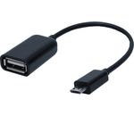 Good Connections USB-OTG (On-the-go) Adapterkabel Micro USB 2.0 Stecker B auf Buchse A schwarz 0,1m