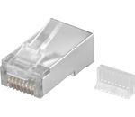 Modularstecker RJ45 geschirmt; CAT 5 RJ45/8P8C PLUG EINFÄDEL-HILFE