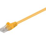 CAT 5e Netzwerkkabel, U/UTP; CAT 5-0050 U/UTP GELB 0.50m