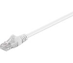 CAT 5e Netzwerkkabel, U/UTP; CAT 5-0050 U/UTP WEISS 0.50m