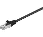 CAT 5e Netzwerkkabel, F/UTP; CAT 5-0050 F/UTP SCHWARZ 0.50m