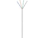 CAT 5e Installationskabel 4x2xAWG24/1 U/UTP; CAT 5 SOLID U/UTP GRAU CCA 100m