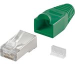 Modularstecker RJ45 geschirmt; CAT 5 RJ45/8P8C PLUG GRÜN