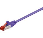 CAT 6 Netzwerkkabel S/FTP; CAT 6-0025 LC S/FTP PIMF VIOLETT 0.25m