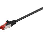 CAT 6 Netzwerkkabel S/FTP; CAT 6-0100 LC S/FTP PIMF SCHWARZ 1m