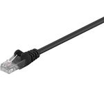 CAT 5e Netzwerkkabel, U/UTP; CAT 5-0150 U/UTP SCHWARZ 1.5m