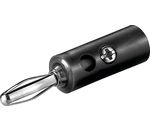 Bananen-Stecker schwarz; WE 1370 B (banana plug)