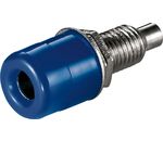 Bananenbuchse mit Gewinde blau; WE 1095 BL (banana socket)