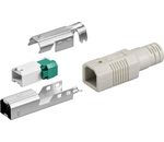 USB B-Stecker zur werkzeugfreien Crimp-Montage; USB PLUG B-Version tool-less assembly