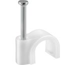 Kabelschelle KBCR 7 100 Stk. für Kabel mit Durchmesser bis 7 mm weiß
