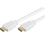High Speed HDMI Kabel mit Ethernet Weiß HDMI Typ A > HDMI Typ A 1m