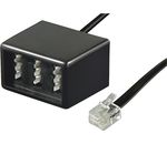RJ11 - TAE Adapter ; TEL ADAP RJ11 - TAE NFF BLACK PL