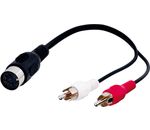 Audio-Video-Kabel 0,2 m ; AVK 104-0020 0.2m