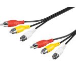 Audio-Video-Kabel 1,5 m ; AVK 354-0150 1.5m