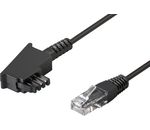 TAE Anschlußkabel DSL / VDSL; TEL TAE-F 300 DSL 8P2C BLACK 3m