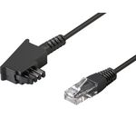 TAE Anschlußkabel DSL / VDSL; TEL TAE-F 600 DSL 8P2C BLACK 6m