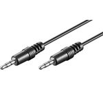 Audio-Video-Kabel; 1,5 m; 3,5mm Klinken-Stecker; Schwarz, 3pol