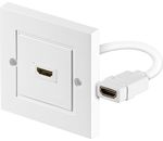 HDMI+ Wanddose 1 x HDMI+ A-Buchse; MMK WALL SOCKET HDMI+ WHITE 1 PORT