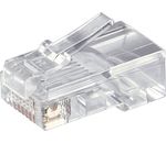 Westernstecker für Rundkabel; TEL MODU RJ45 8P8C ROUND PLUG