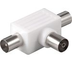 2 Geräte Verteiler (TV),2x Koax-Stecker/Koax- Kupplung; CA 1007 P