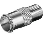 Verbinder:F-Quick Stecker>F-Kupplung; WE 1132 Cu (F-male quick<>F-female) H.Q.