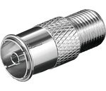 Adapter:F-Kupplung>Koaxial Kupplung; WE 1173 Cu (F-jack>coaxial jack) H.Q.