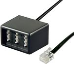 RJ11 - TAE Adapter ; TEL ADAP RJ11 - TAE NFN BLACK