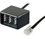 RJ11 - TAE Adapter ; TEL ADAP RJ11 - TAE NFF BLACK