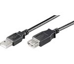 USB 2.0 Hi-Speed Verlängerungskabel; USB Verl AA 300 HiSpeed 2.0 SCHWARZ 3m