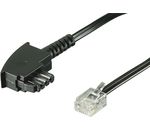 TAE Anschlußkabel; TEL TAE-F NTBA/SPLITTER 1000 BLACK 10mSB