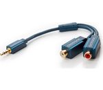 Clicktronic Casual MP3 Y-Adapter (1x 3,5mm Klinken-Stecker/2x Cinch-Kupplung, 0,1m)