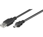 USB 2.0 Hi-Speed Kabel; USB MINI-B 5 pin 015 SCHWARZ 0.15m