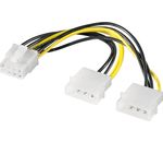 Internes PC Stromkabel; CAK S-15 2x 5,25 > 8 pin PCIe