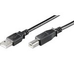 USB 2.0 Hi-Speed Kabel; USB AB 300 LC HiSpeed 2.0 SCHWARZ 3m