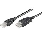 USB 2.0 Hi-Speed Verlängerungskabel; USB Verl AA 180 LC HiSpeed2.0 SCHW 1.8m