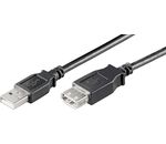 USB 2.0 Hi-Speed Verlängerungskabel; USB Verl AA 300 LC HiSpeed2.0 SCHW 3m