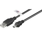 USB 2.0 Hi-Speed Kabel; USB MINI-B 5 pin 180 Cert 1.8m