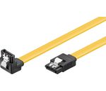 HDD S-ATA Kabel 70cm 1.5GBits / 3GBits / 6GBits; CAK SATA 600-070 90° down CLIP 0.70m