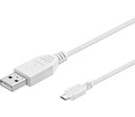 USB 2.0 Hi-Speed Kabel; USB MICRO-B 015 WEISS 0.15m