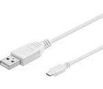 USB 2.0 Hi-Speed Kabel; USB MICRO-B 300 WHITE 3m