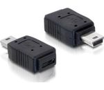 Adapter USB micro A+B Bu/miniUSB 5pin St