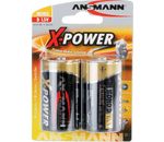 Ansmann Alkaline X-Power Batterie, Mono (D), 2er Pack (5015633)
