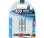 ANSMANN Akku "MaxE" NiMh Micro AAA HR03 1,2V 800mAh 2er-Blister